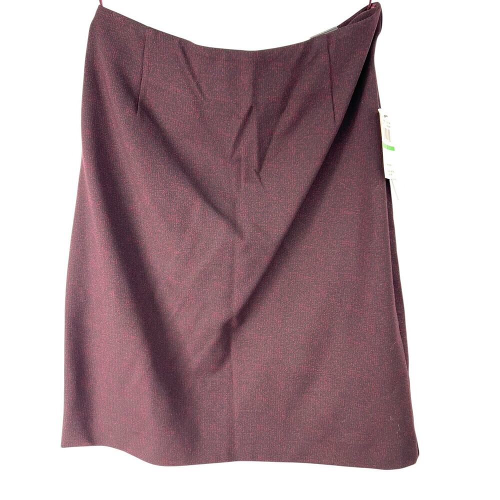 NWT Amanda + Chelsea 8 Macys Burgundy Skirt Straight Knee Length Pencil $98